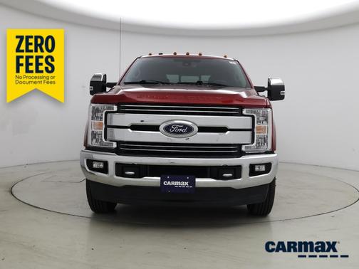 Red 2017 Ford F-350 Lariat