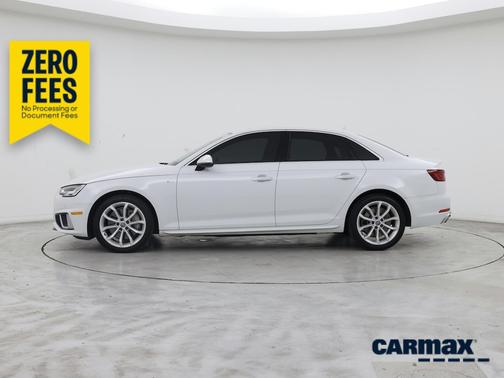 White 2019 Audi A4 Premium Plus