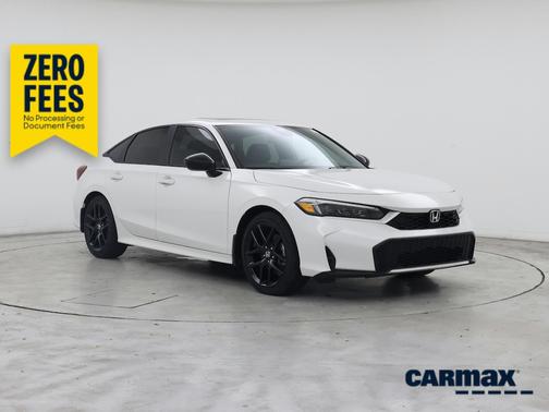 White 2026 Honda Civic Hybrid Sport