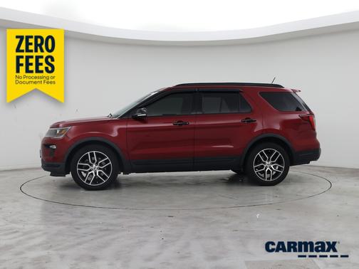 Red 2019 Ford Explorer Sport