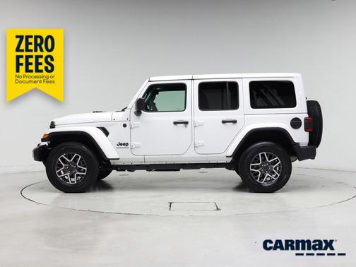 White 2025 Jeep Wrangler Sahara