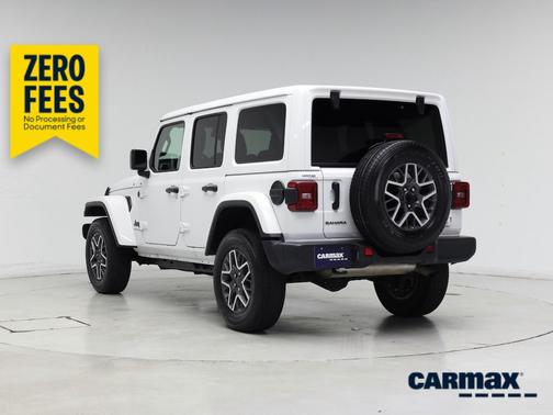 White 2025 Jeep Wrangler Sahara