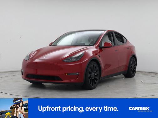 Red 2022 Tesla Model Y Performance