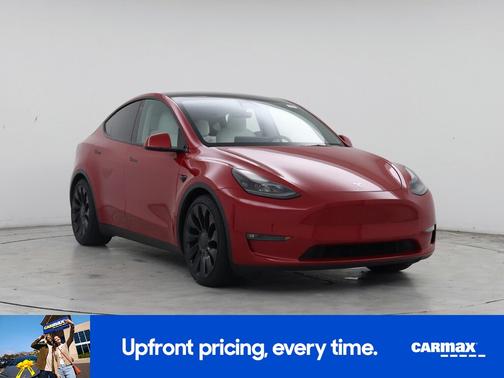 Red 2022 Tesla Model Y Performance