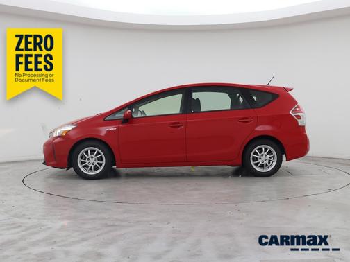 Red 2017 Toyota Prius v Two