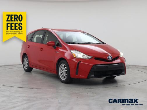 Red 2017 Toyota Prius v Two