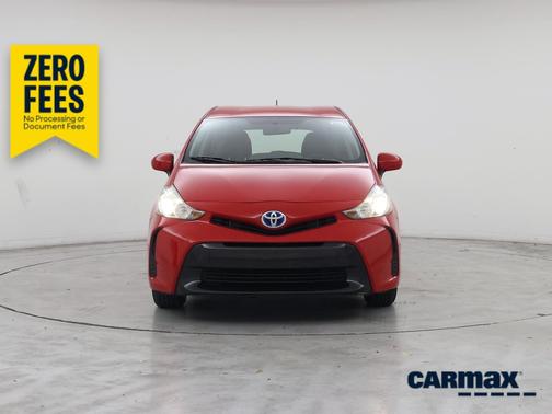 Red 2017 Toyota Prius v Two