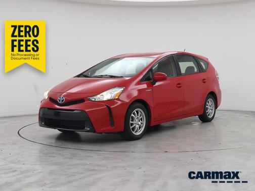 Red 2017 Toyota Prius v Two
