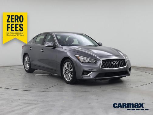 Gray 2021 INFINITI Q50 Luxe