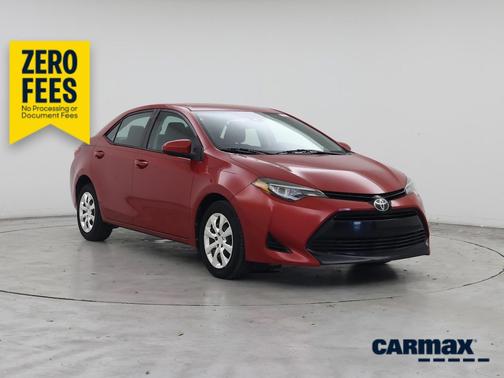 Red 2017 Toyota Corolla LE