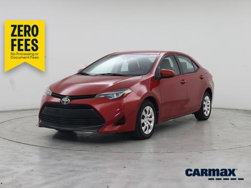 Red 2017 Toyota Corolla LE