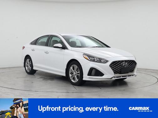 White 2019 Hyundai SONATA SEL