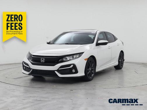 White 2020 Honda Civic EX