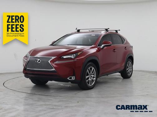 Red 2015 Lexus NX 200t