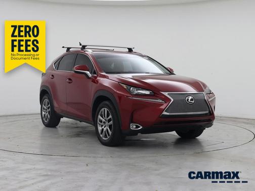 Red 2015 Lexus NX 200t