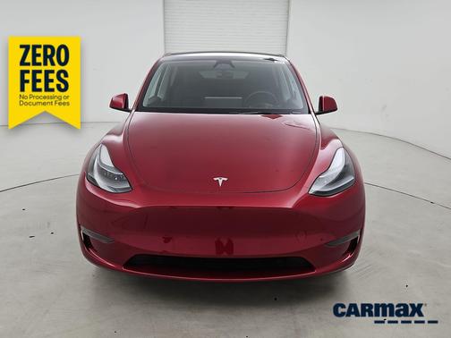 Red 2024 Tesla Model Y Long Range