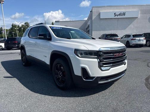 White Frost Tricoat 2021 GMC Acadia AWD AT4