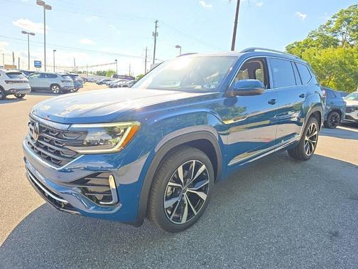 Mountain Lake Blue Metallic 2026 Volkswagen Atlas 2.0T SEL Premium R-Line 4MOTION