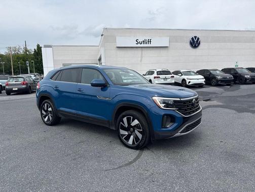 mountain lake blue metallic 2026 Volkswagen Atlas Cross Sport 2.0T SE w/Technology 4MOTION