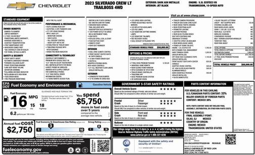 2023 Chevrolet Silverado 1500 LT Trail Boss