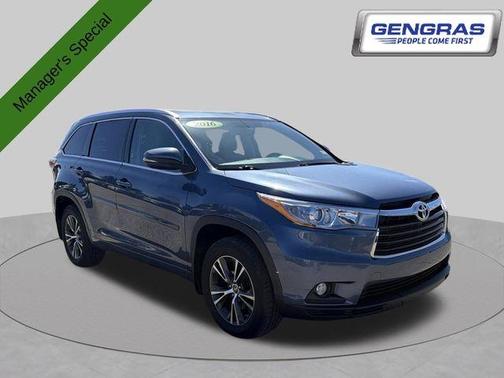 Shoreline Mist 2016 Toyota Highlander XLE
