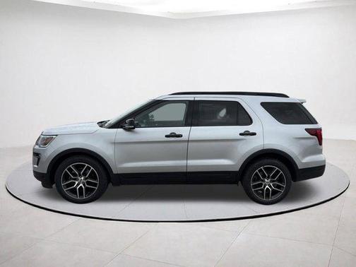Silver 2018 Ford Explorer sport