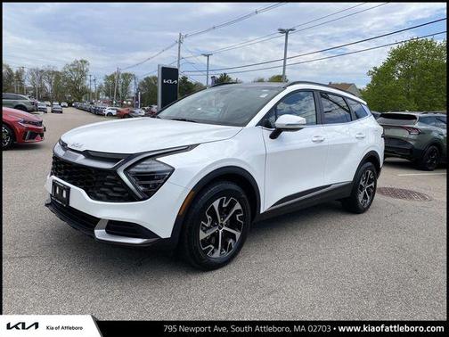 Snow White Pearl 2025 Kia Sportage Hybrid EX