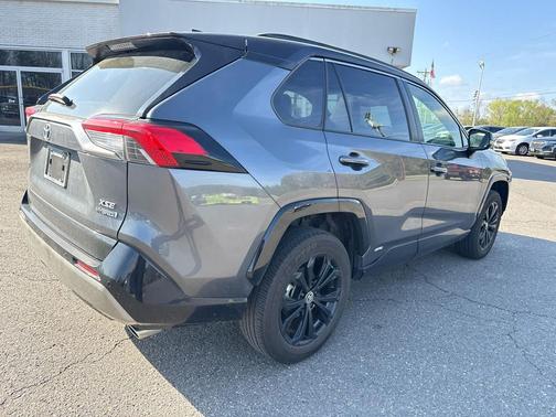 Magnetic Gray Metallic/Midnight Black Metallic 2024 Toyota RAV4 Hybrid SE