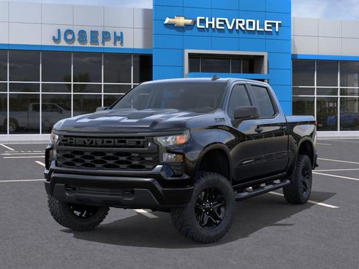 Black 2026 Chevrolet Silverado 1500 Custom Trail Boss