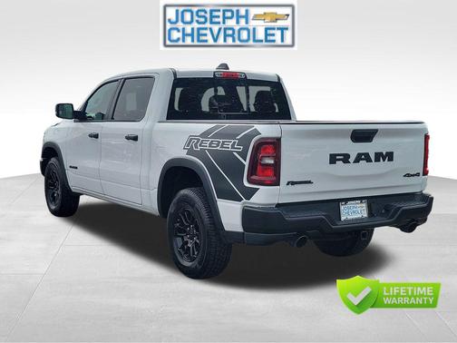 Bright White Clearcoat 2025 RAM 1500 Rebel