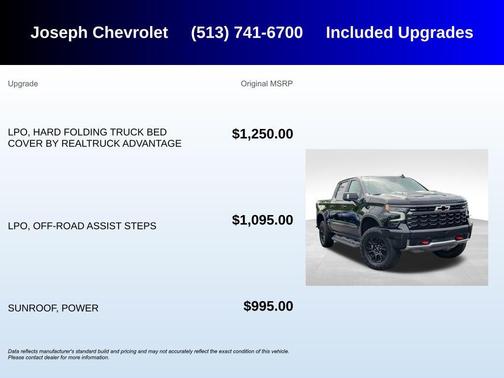 Black 2026 Chevrolet Silverado 1500 ZR2