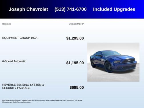 DEEP IMPACT BLUE 2014 Ford Mustang V6