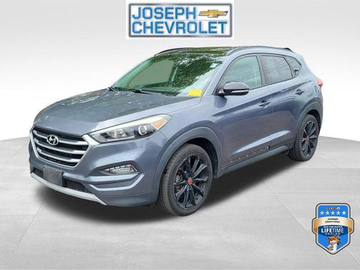 Coliseum Gray 2017 Hyundai TUCSON Night