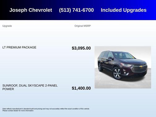 Black Currant Metallic 2019 Chevrolet Traverse LT Leather