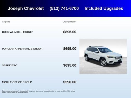 Bright White Clearcoat 2019 Jeep Cherokee Latitude