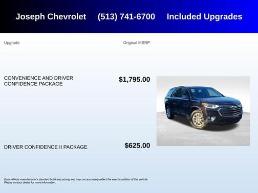 Mosaic Black Metallic 2020 Chevrolet Traverse LT Cloth