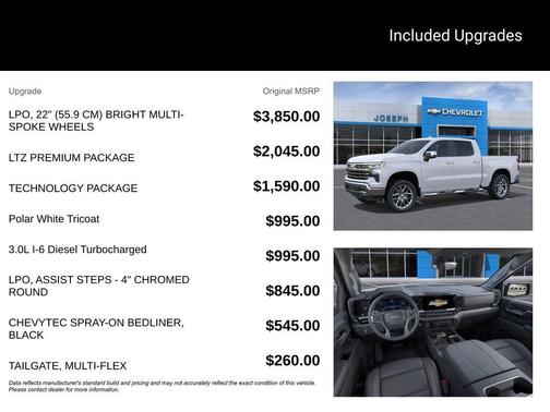 Polar White Tricoat 2026 Chevrolet Silverado 1500 LTZ