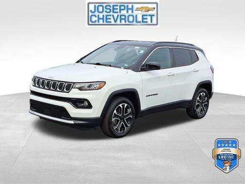 Bright White Clearcoat 2023 Jeep Compass Limited