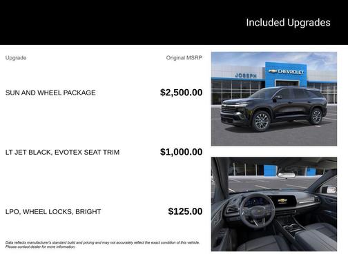 Mosaic Black Metallic 2026 Chevrolet Traverse LT