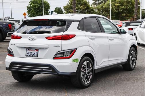 Lunar White 2023 Hyundai KONA EV Limited