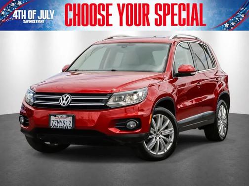 Wild Cherry Metallic 2016 Volkswagen Tiguan SE