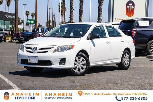 Super White 2011 Toyota Corolla S