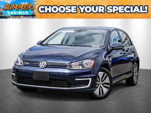 Blue 2016 Volkswagen e-Golf SE