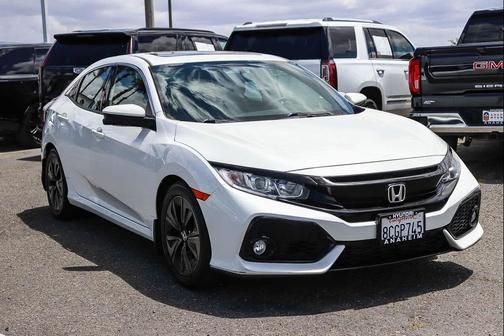 White 2018 Honda Civic EX
