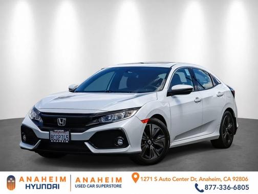 White 2018 Honda Civic EX
