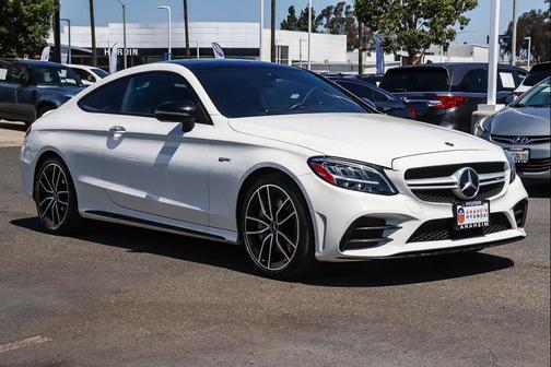 Polar White 2021 Mercedes-Benz AMG C 43 4MATIC