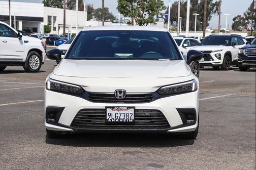 Platinum White Pearl 2024 Honda Civic Sport