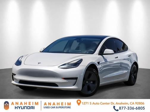 White 2021 Tesla Model 3 Standard Range Plus