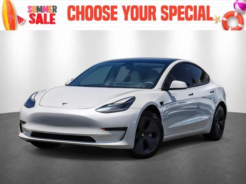 White 2021 Tesla Model 3 Standard Range Plus