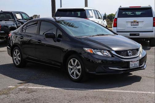 Black 2015 Honda Civic LX